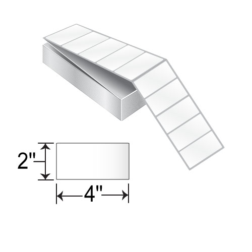 Barcodefactory 4x2  DT Label [Fanfold, Perforated] 830-IDT-4-2PF