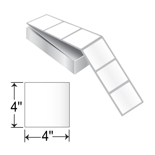 Barcodefactory 4x4  DT Label [Fanfold, Perforated] DTF44-1