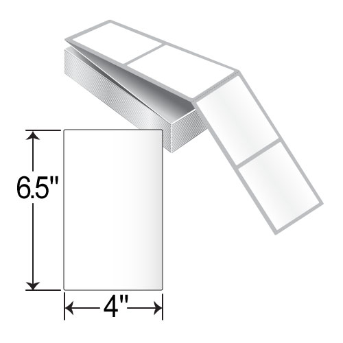 Barcodefactory 4x6.5  TT Label [Fanfold, Perforated] THF465-1