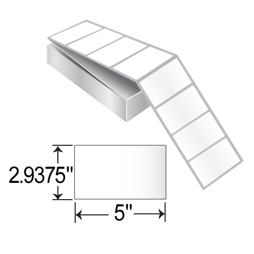 BCF 5 x 2.9375 Fanfold EDP Label AL50047-1HP