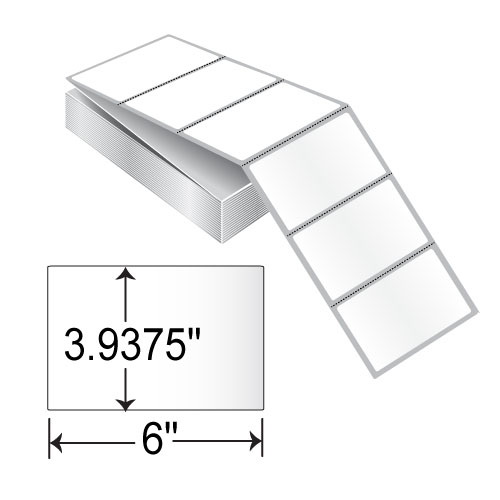 BCF 6 x 3.9375 Fanfold EDP Label AL60063-1HP