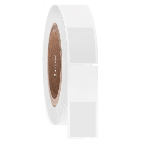LabTAG 1" x 1.3" + 1.45" Wrap-Around Cryo Labels (White + Clear Transparent) HBTT-343NOTC3-1WH