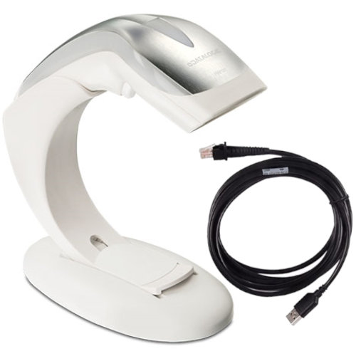 Datalogic ADC HD3130-WHK1B Heron HD3130 USB Kit White Kit Includes 1D Scanner Stand and USB Cable 