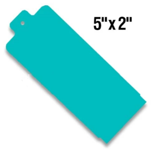 BarcodeFactory 5x2 Thermal Hang Tag Single Roll BAR-HP5X2-BL-EA