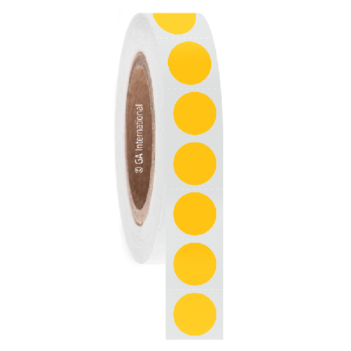 LabTAG 0.75" (circle) Yellow Cryogenic Labels JTTA-106C3-2YE