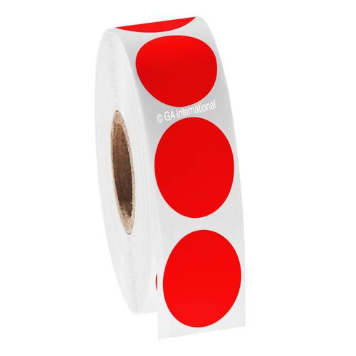 LabTAG 1" (circle) Red Cryogenic Labels JTTA-115C1-1RE