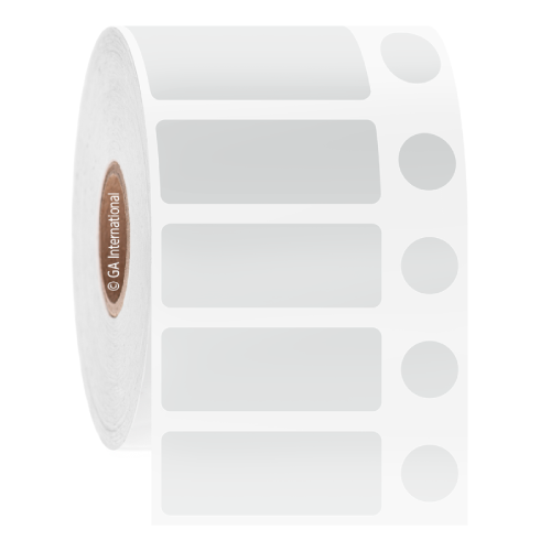 LabTAG 1.438″ x 0.55″ + 0.375" (circle) Cryogenic Labels (White, Non-Perforated) JTTA-197NPC1-2WH