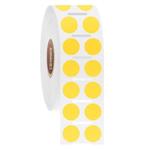 LabTAG 0.438" (circle) Yellow Cryogenic Labels JTTA-22NOTC1-2YE