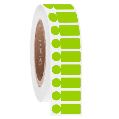 LabTAG 0.94" x 0.5" + 0.437" (circle) Green Cryogenic Labels JTTA-560SBC3-4GA