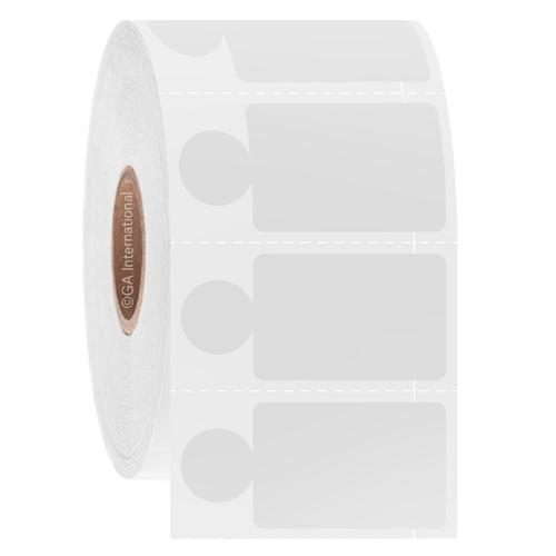 LabTAG 1.125" x 0.75" + 0.437" (circle) Cryogenic Labels (White) JTTA-562SBC1-2WH