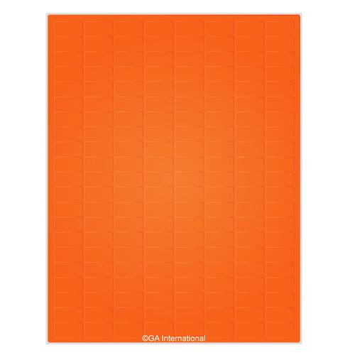 LabTAG 0.94" x 0.5" Orange Cryo Laser Labels (8.5″ x 11″ Sheet Size) LCS-12OR