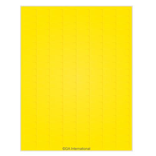 LabTAG 0.94" x 0.5" Yellow Cryo Laser Labels (8.5″ x 11″ Sheet Size) LCS-12YE