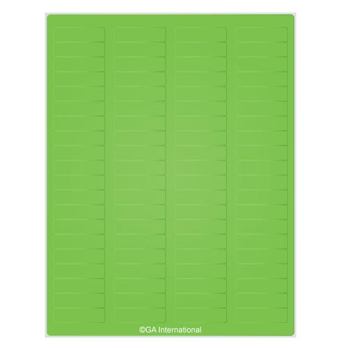 LabTAG 1.75″ x 0.5″ Green Cryo Laser Labels (8.5″ x 11″ Sheet Size) LCS-13GA