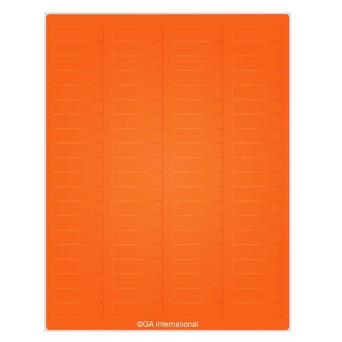 LabTAG 1.75″ x 0.5″ Orange Cryo Laser Labels (8.5″ x 11″ Sheet Size) LCS-13OR