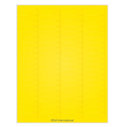 LabTAG 1.75″ x 0.5″ Yellow Cryo Laser Labels (8.5″ x 11″ Sheet Size) LCS-13YE
