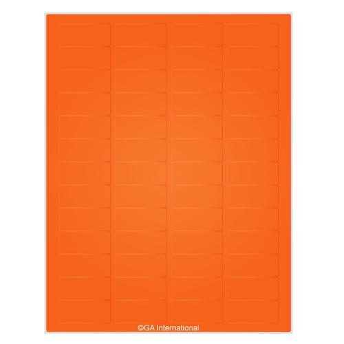 LabTAG 1.77″ x 0.79″ Orange Cryo Laser Labels (8.5″ x 11″ Sheet Size) LCS-8OR