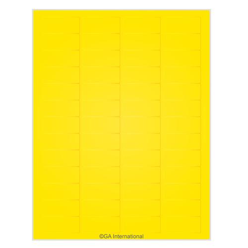 LabTAG 1.77″ x 0.79″ Yellow Cryo Laser Labels (8.5″ x 11″ Sheet Size) LCS-8YE