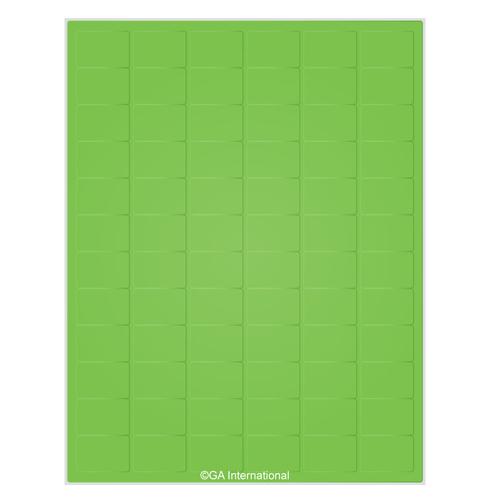 LabTAG 1.26″ x 0.87″ Green Cryo Laser Labels (8.5″ x 11″ Sheet Size) LCS-9GA