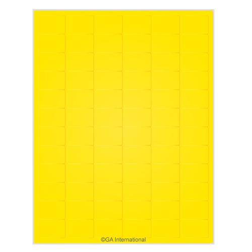 LabTAG 1.26″ x 0.87″ Yellow Cryo Laser Labels (8.5″ x 11″ Sheet Size) LCS-9YE