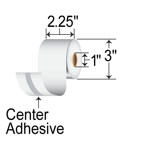 BCF 2.25"X160' Liner-free DT Receipt Paper MS2141602GO