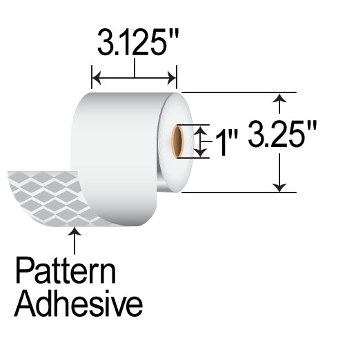 BCF 3.125" x 170' Liner-free DT Receipt Paper MS318170PLUSD