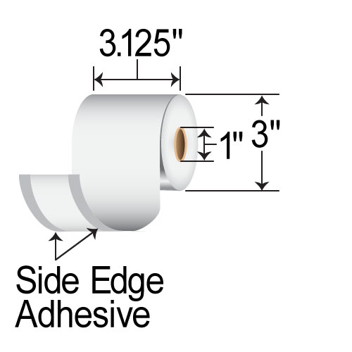 BCF 3.125" x 160' Liner-free DT Receipt Paper MS3181602GOSE