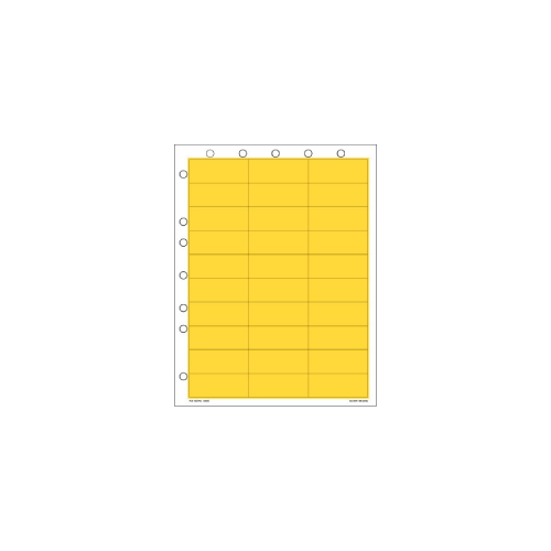 Zebra Laser Wristbands [Non-Perforated] PLS-103X-YEL