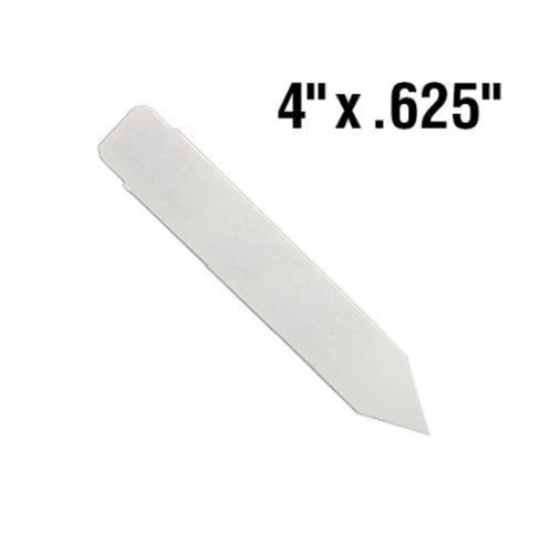 BarcodeFactory 4x0.625 Thermal White Pot Stakes BAR-SX4X06-WH