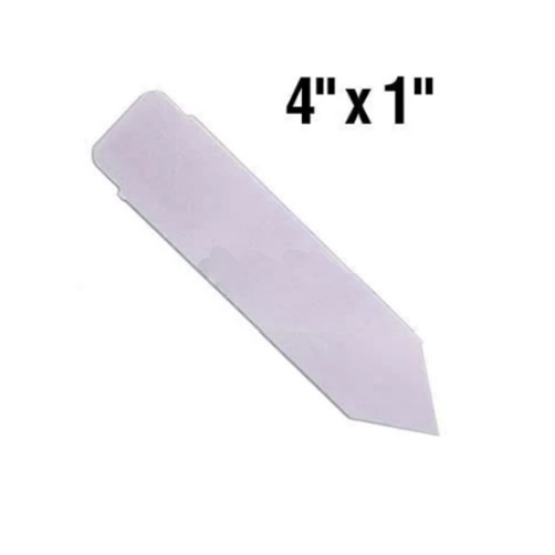 BarcodeFactory 4x1 Thermal Lavender Pot Stakes Single Roll BAR-SS4X1-LA-EA