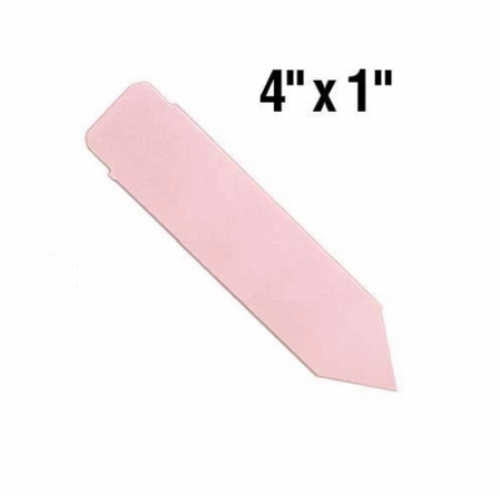 BarcodeFactory 4x1 Thermal Pink Pot Stakes Single Roll BAR-SS4X1-PK-EA