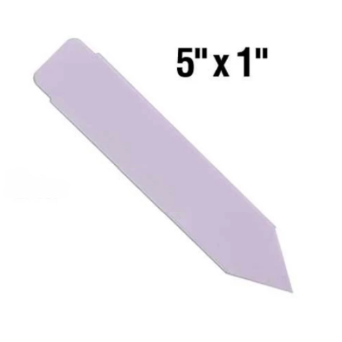 BarcodeFactory 5x1 Thermal Lavender Pot Stakes BAR-SS5X1-LA