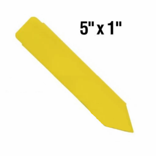 BarcodeFactory 5x1 Thermal Yellow Pot Stakes BAR-SP5X1-YE