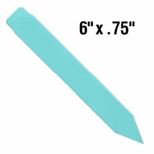 BarcodeFactory 6x0.75 Thermal Blue Pot Stakes Single Roll BAR-SS6X07-BL-EA