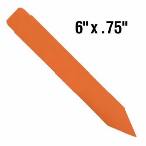BarcodeFactory 6x0.75 Thermal Orange Pot Stakes Single Roll BAR-SS6X07-OR-EA