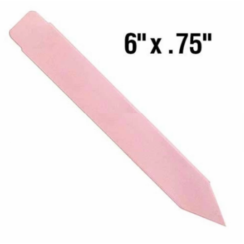 BarcodeFactory 6x0.75 Thermal Pink Pot Stakes BAR-SS6X07-PK