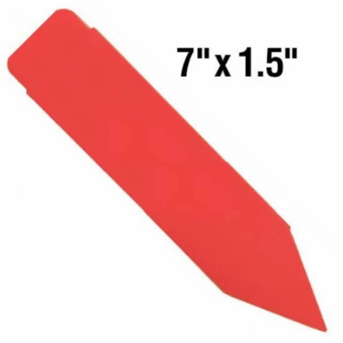 BarcodeFactory 7x1.5 Thermal Red Pot Stakes Single Roll BAR-SS7X15-RD-EA