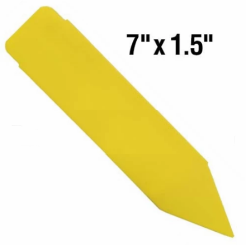 BarcodeFactory 7x1.5 Thermal Yellow Pot Stakes Single Roll BAR-SP7X15-YE-EA