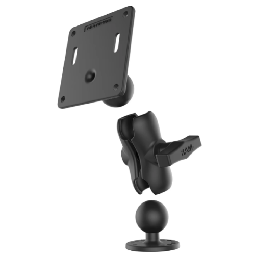 RAM Double Ball Mount w/VESA Plate [Short] RAM-101U-B-2461