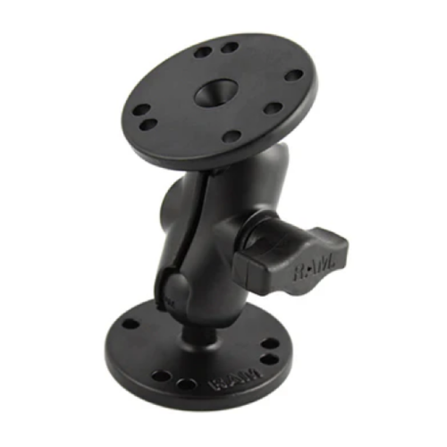 RAM Universal Double Ball Mount w/Two Round Plates [B Size Short] RAM-B-101U-A