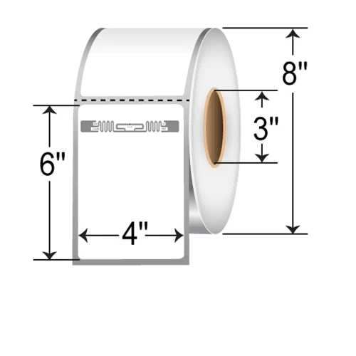 BarcodeFactory 4x6 RFID Label [EOS-450 (M730)] RFT-4-6-EOS450-800-3