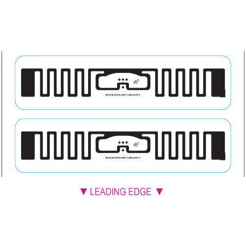 BarcodeFactory 3x0.75 ARC Certified RFID Label [EOS-450 (M730), Encoded] RFT-72X10-EOS-450-M730-ENC