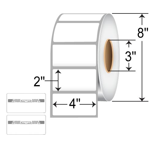 Zebra 4 x 2in RFID Label 10027037