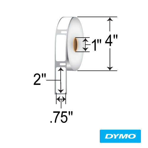 BarcodeFactory .75x2 Premium DT [Non-Perforated] DYM-075-2-500-1