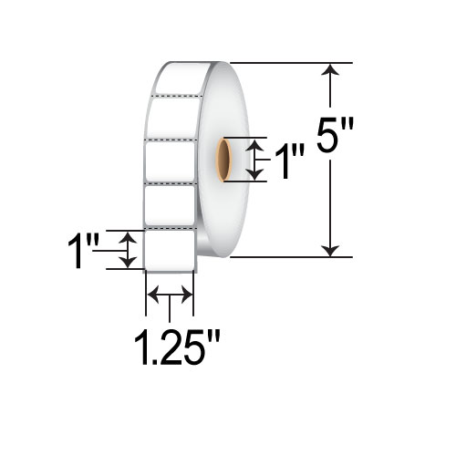 Barcodefactory 1.25x1  TT Label [Perforated] TH1251-15PTT