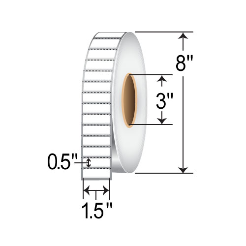 Barcodefactory 1.5x0.5  TT Label [Perforated] RT-15-05-9600-3