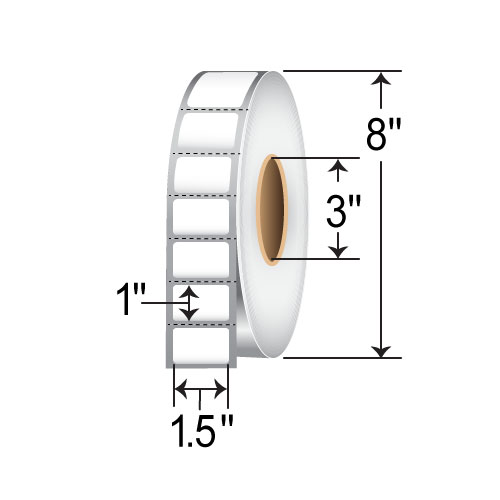 Honeywell 1.5x1  TT Label [Perforated] 420977