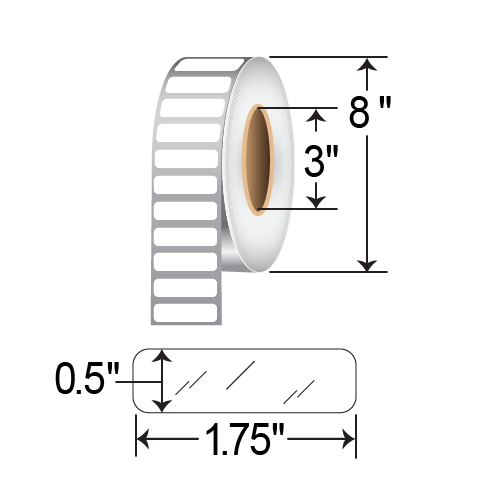 Barcodefactory 1.75x0.5 Polyester TT Label RP-175-05-10000-NP