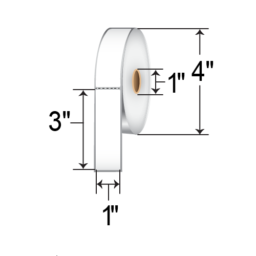 Barcodefactory 1x3  DT Label [Perforated] RD-1-3-500-1