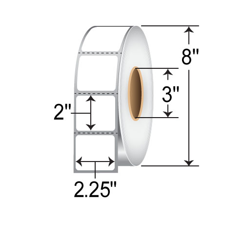 Barcodefactory 2.25x2  TT Label [Perforated] RT-225-2-2900-3