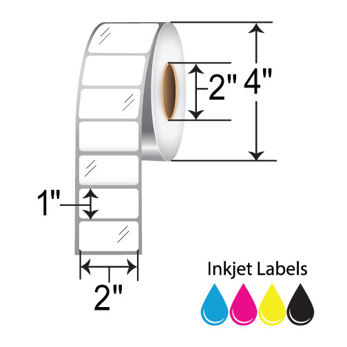 BarcodeFactory 2x1 Inkjet Label [Non-Perforated] L-IJ-GF21900R-2